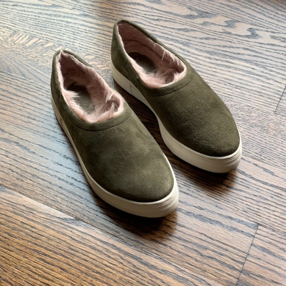Anthropologie slip-on shoes - faux fur lined